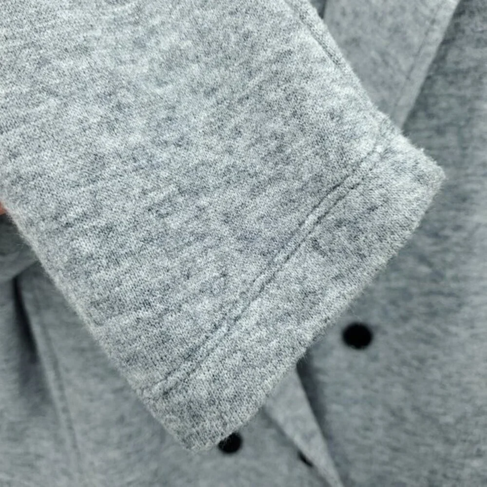 Betabrand LuxeMelange Double Breasted Blazer XL Charcoal Gray